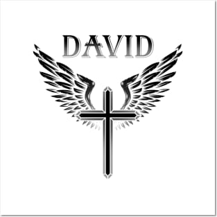 David Inverted Cross Wings Posters and Art